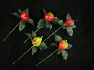 Fruit Picks, 5 assorted (lot of 144) SALE ITEM