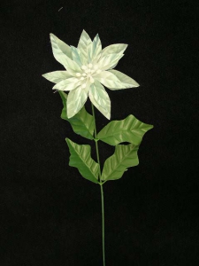 Single Satin Poinsettia Spray, teal (lot of 12)