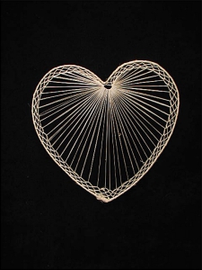 Abaca Heart, 12 inch (lot of 50) SALE ITEM