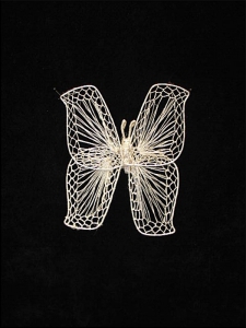 8 Inch Abaca Butterfly Handcrafted From Natural Fiber (lot of 24) Clearance