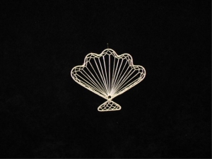 Abaca Shell Fan, 6 inch (lot of 36) SALE ITEM