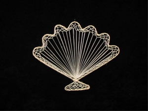Abaca Shell Fan, 10 inch (lot of 36) SALE ITEM