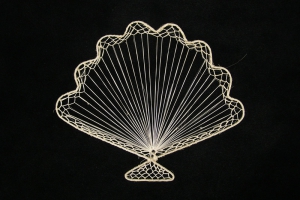 Abaca Shell Fan, 12 inch (lot of 36) SALE ITEM