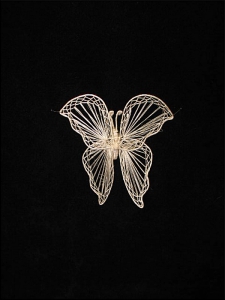 Abaca Butterfly with Scalloped Wings, 8 inch (lot of 24) SALE ITEM