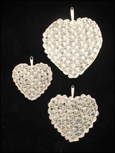 Abaca Crochet Fan, set of 3 (lot of 1 sets) SALE ITEM