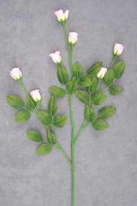 Rosebud Spray, pink,  Artificial Silk Flower (lot of 12)