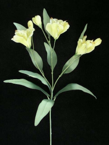 Pastel Water Color Alstroemeria Spray, Yellow Combo, Lot of 12