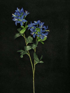 Japanese Azalea Spray, navy, Artificial Silk Flower (lot of 12)