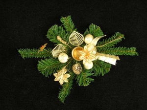 Christmas Taper Candle Ring, cream (lot of 6)