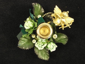 Christmas Taper Candle Ring, mint (lot of 24)