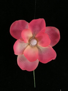 Magnolia Pick, watermelon, Artificial Silk Flower (lot of 72)