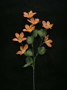 Hybrid Azalea, beige, Artificial Silk Flower (lot of 12)