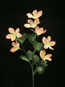 Hybrid Azalea, shrimp, Artificial Silk Flower (lot of 12)