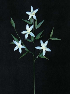 Handwrap Orchid Spray, light blue, Artificial Silk Flower (lot of 12)