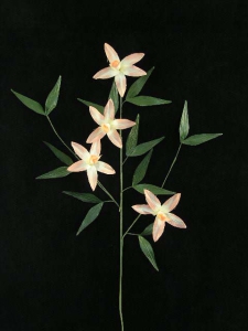 Handwrap Orchid Spray, shrimp, Artificial Silk Flower (lot of 12)