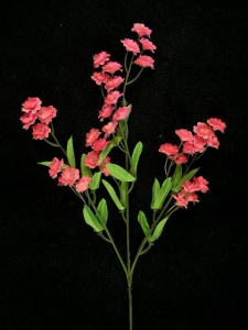 Double Gypsophilia Spray, pink, Artificial Silk Flower (lot of 12)