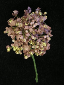 Gypsophilia Pick, Mauve with Gold, Artificial Silk Flower (lot of 12)