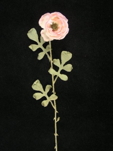 Dried Peony, pink, Artificial Silk Flower (Lot of 1 Poly Sleeve - 12 Pcs. Per Sleeve)