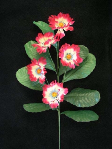 Hand Wrap Wild Poppy, cerise-blue, Artificial Silk Flower (lot of 12)