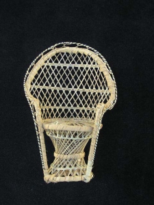 Wicker Peacock Chair, 12 inch (lot of 12)