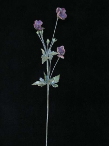 Handwrap Poppy, mauve, Artificial Silk Flower (lot of 12)