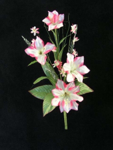 Hand Wrap Bush, pink, Artificial Silk Flower (lot of 12)