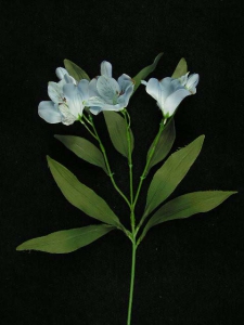 Alstroemeria, Wedgwood Blue, Artificial Silk Flower (lot of 12)