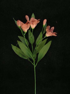 Alstroemeria, mauve, Artificial Silk Flower (lot of 12)