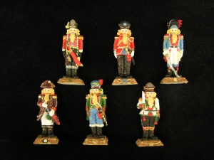 Resin Soldier Nutcracker, 4 inch (lot of 6)