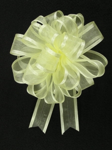 Pull A Bow Ribbon , Yellow, 7/8 Inch x 25 Yards (1 Spool) SALE ITEM