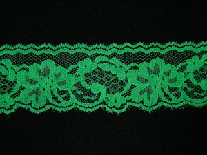 2 inch Flat Lace, Fern Green (520 YARDS FULL SPOOL) 9665 Fern Green 520, MADE IN CHINA