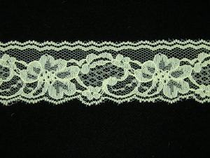 2 inch Flat Lace, Lemonade (520 YARDS FULL SPOOL) 9665 Lemonade 520, MADE IN CHINA