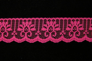 1.25 Inch Flat Lace, Fuchsia (378 Yards - FULL SPOOL) MADE IN USA
