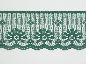 2 Inch Flat Lace, Hunter Green (492 YARDS FULL SPOOL) MADE IN USA